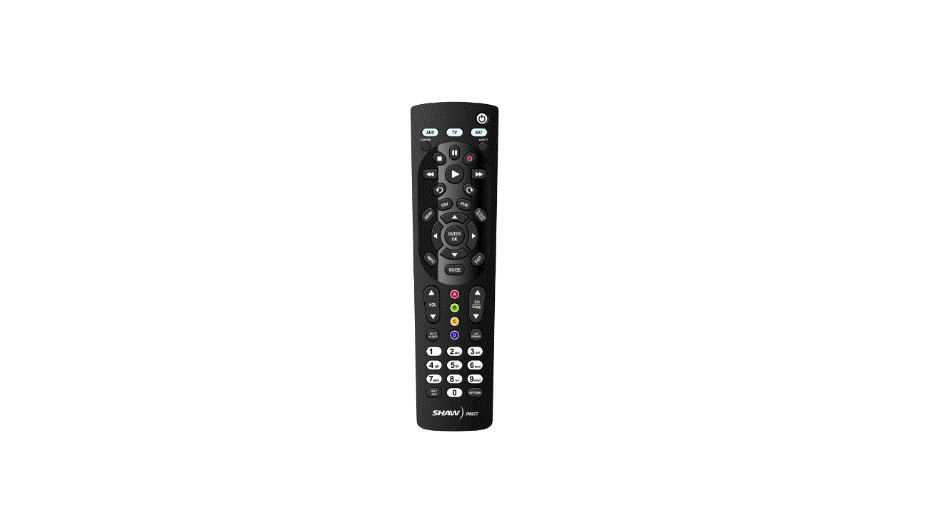 Shaw Direct Irc600-urc600 Remote Control User Manual