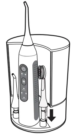 KOOVON ABB880 Smart Water Flosser and Toothbrush Combo - parts 2