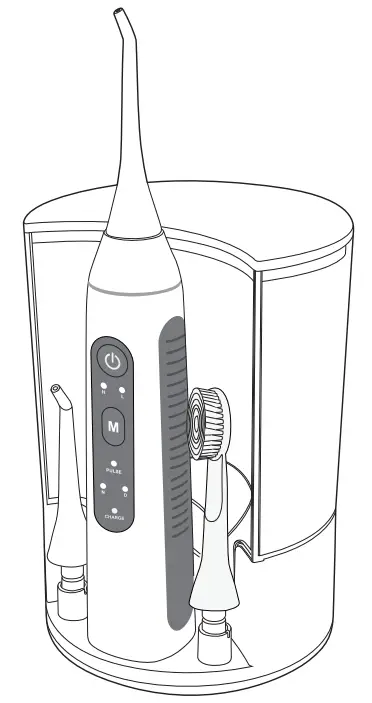 KOOVON ABB880 Smart Water Flosser and Toothbrush Combo