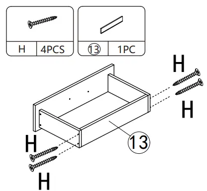 Reshable MR11A0253 Salon Station for Hair Stylist - PRODUCT ASSEMBLY 10