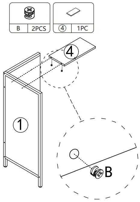 Reshable MR11A0253 Salon Station for Hair Stylist - PRODUCT ASSEMBLY 16