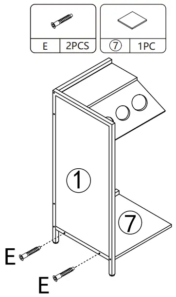 Reshable MR11A0253 Salon Station for Hair Stylist - PRODUCT ASSEMBLY 19