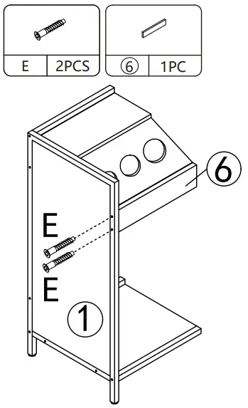 Reshable MR11A0253 Salon Station for Hair Stylist - PRODUCT ASSEMBLY 21