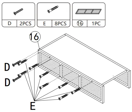 Reshable MR11A0253 Salon Station for Hair Stylist - PRODUCT ASSEMBLY 6