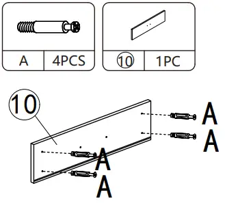 Reshable MR11A0253 Salon Station for Hair Stylist - PRODUCT ASSEMBLY 7