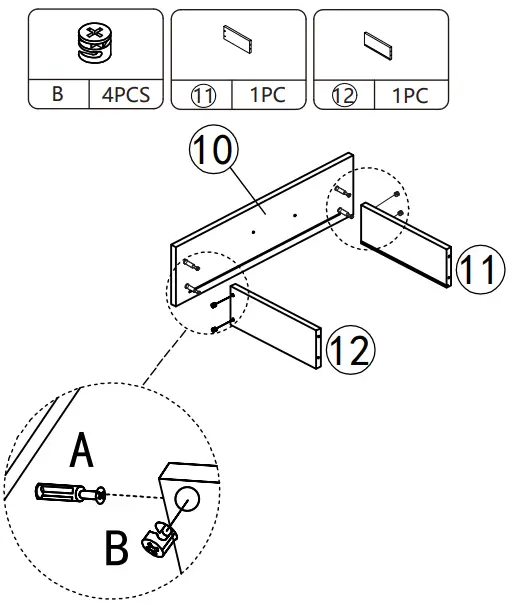 Reshable MR11A0253 Salon Station for Hair Stylist - PRODUCT ASSEMBLY 8