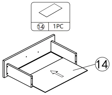 Reshable MR11A0253 Salon Station for Hair Stylist - PRODUCT ASSEMBLY 9