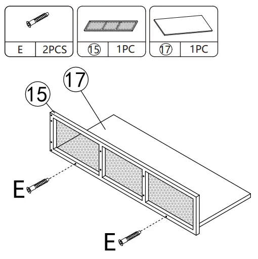 Reshable MR11A0253 Salon Station for Hair Stylist - PRODUCT ASSEMBLY