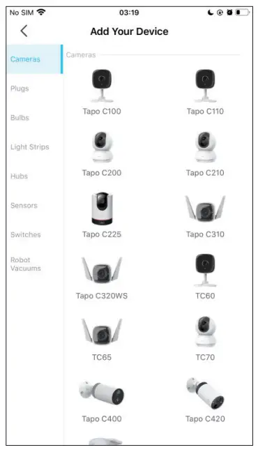 tp-link Pan Tilt AI Home Security Wi-Fi Camera - Add Your Camera