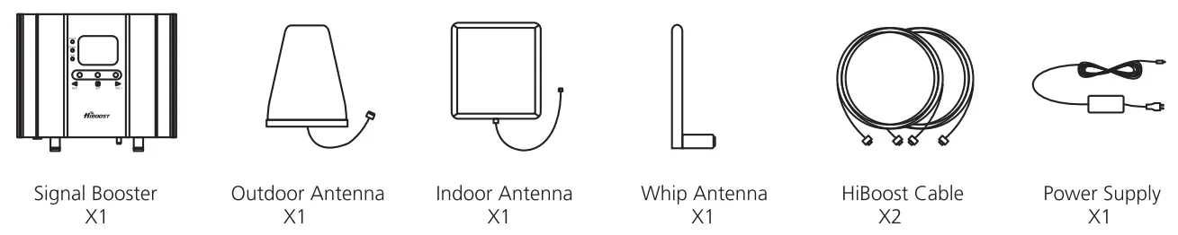 HiBOOST Home Smartlink 4K Smart Link Cell Phone Signal Booster Kit - pack2