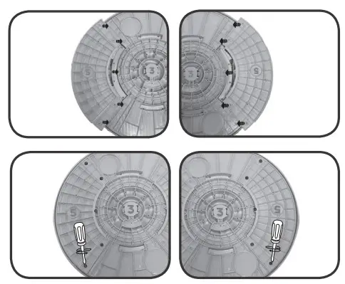 LeapFrog 80-614300 Letter-Go-Round Spin and Learn Toy-Components