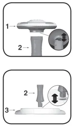 LeapFrog 80-614300 Letter-Go-Round Spin and Learn Toy- Supporting Pillar
