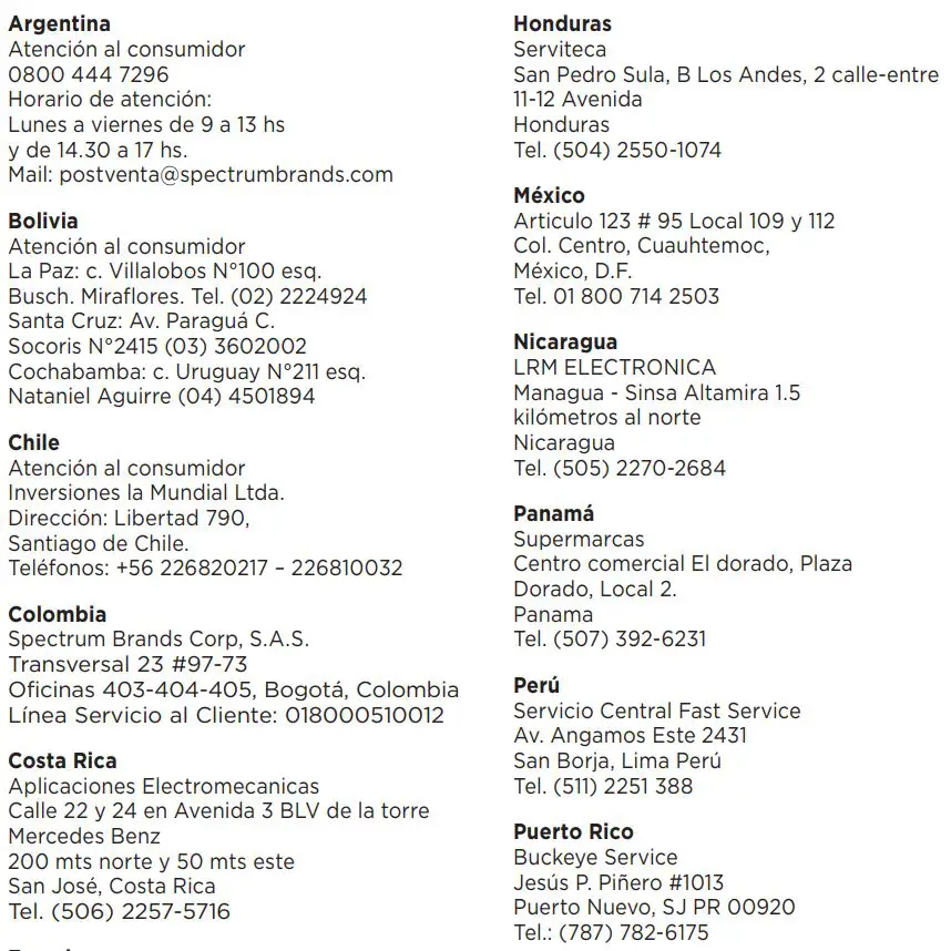 BLACK DECKER BL6020 Countertop Blender User Manual - Address