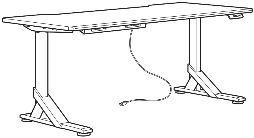 IKEA UPPSPEL Gaming Desk Black --Desk Black