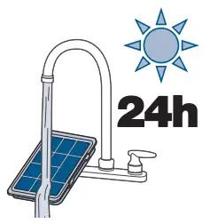 Pleated filter can be rinsed