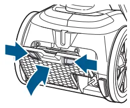 Reattach filter cover