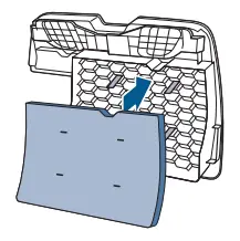 Replace mesh filter in back cover