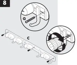GOODGRIPS Expandable On-the-Wall Organizer -figure t