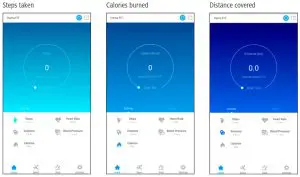 hama Fitness Tracker with Heart Rate--Steps taken
