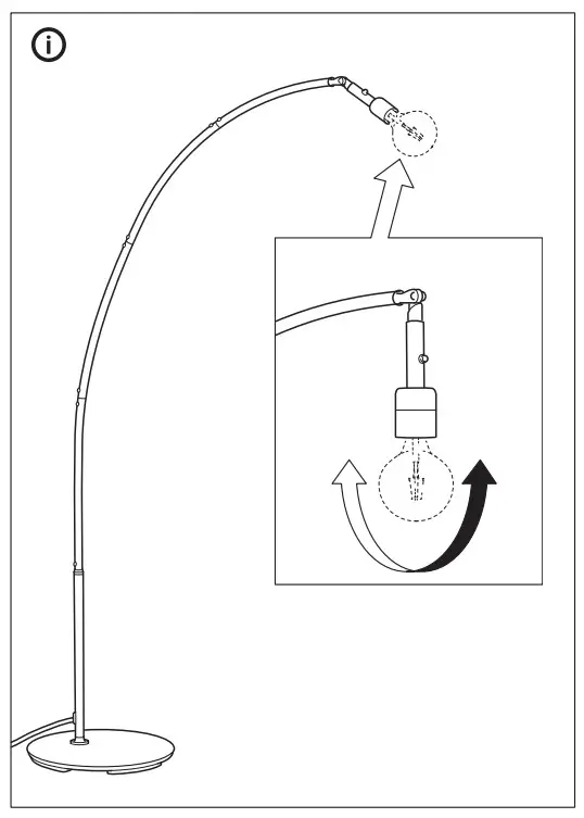 IKEA 704.055.25 Skaftet Floor Lamp Base-10
