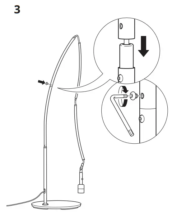 IKEA 704.055.25 Skaftet Floor Lamp Base-4
