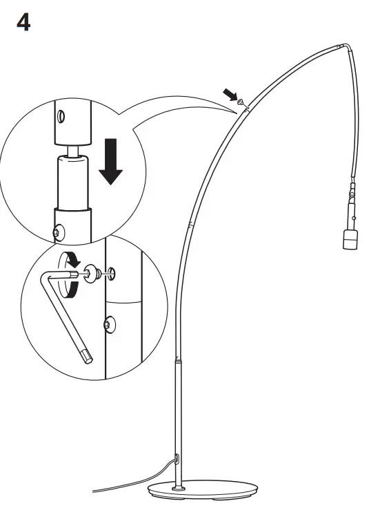 IKEA 704.055.25 Skaftet Floor Lamp Base-5