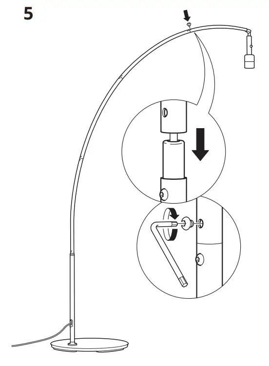 IKEA 704.055.25 Skaftet Floor Lamp Base-6