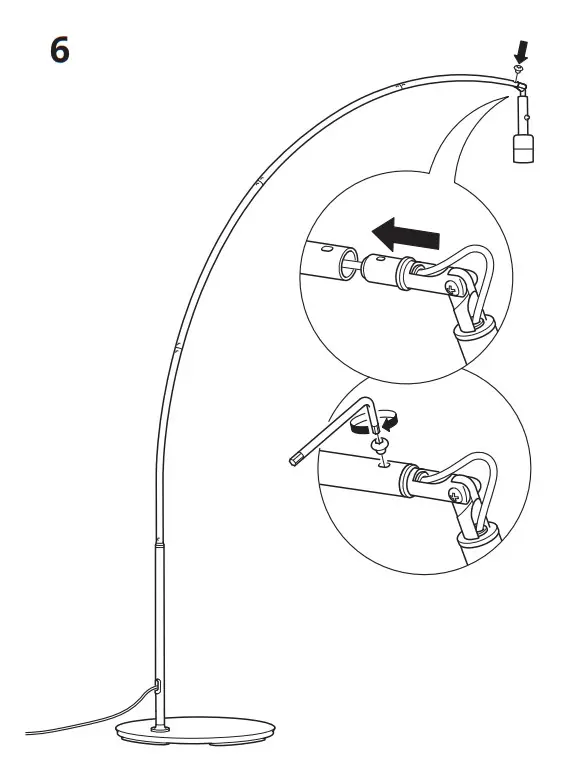 IKEA 704.055.25 Skaftet Floor Lamp Base-7