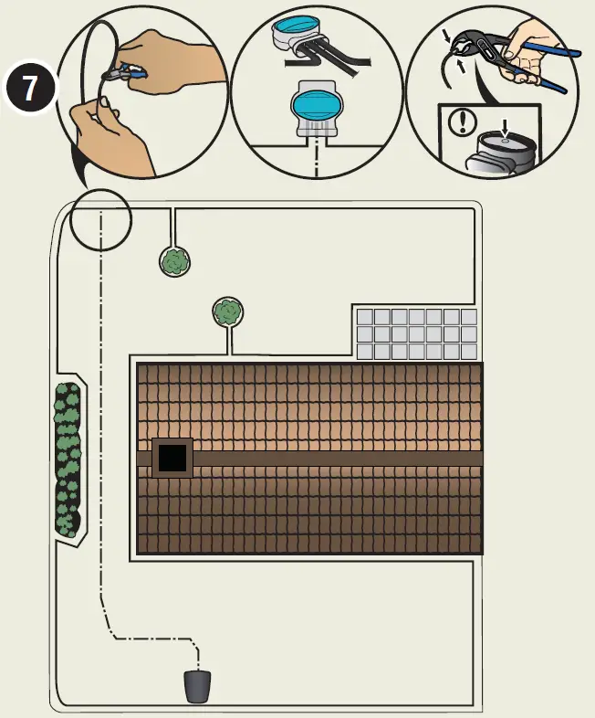 To install and connect the guide wire 1