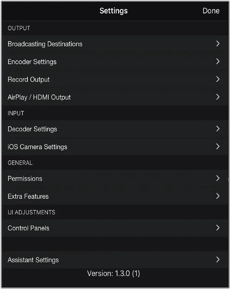 NAVIGATING THE SETTINGS MENU