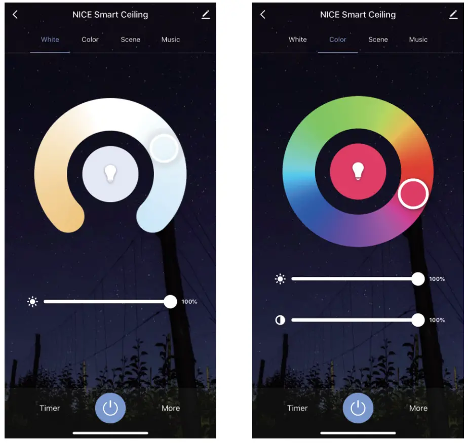 Shenzhen Lllinkin Smarthome ZL CWB24-RGBCW Smart Led Ceiling Light - Google Assistant