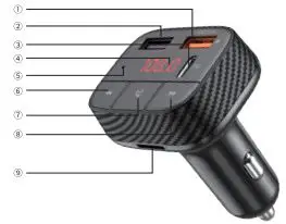 AOEDI AD-926 Car Bluetooth FM Transmitter fig2