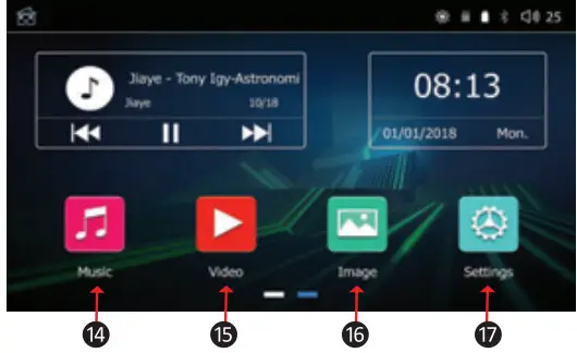 Coral Vision CARPLAY Wireless Dashboard - FM transmitter