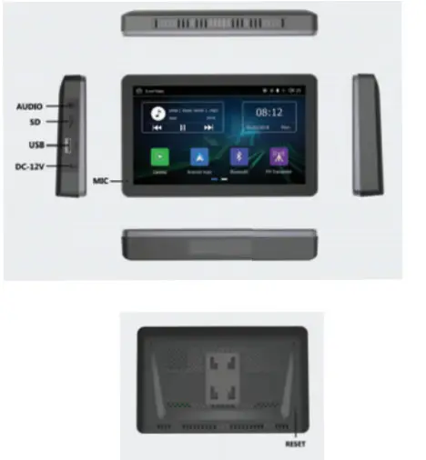 Coral Vision CARPLAY Wireless Dashboard - Product