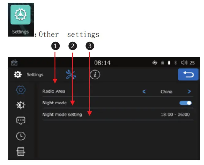Coral Vision CARPLAY Wireless Dashboard- Settings
