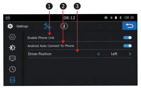 Coral Vision CARPLAY Wireless Dashboard - Switch
