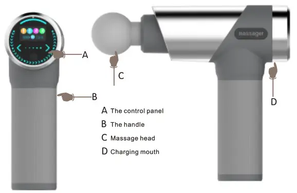 Shenzhen Haohan Wujiang Technology UF01 Fascia Massage Gun- Product Description