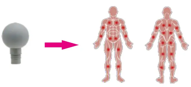 Shenzhen Haohan Wujiang Technology UF01 Fascia Massage Gun- massage heads Introduction