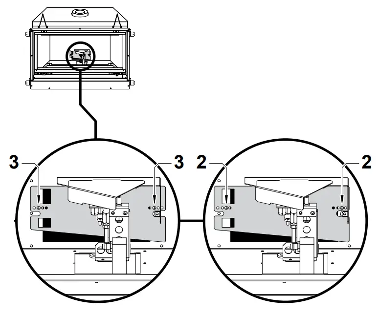 Rinnai Symmetry Gas Fireplace-Flue1