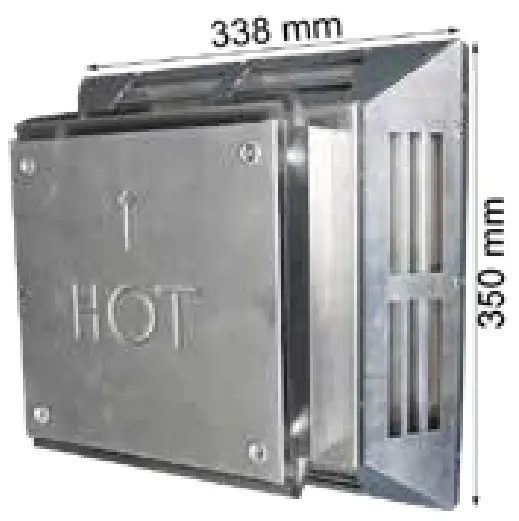 Rinnai Symmetry Gas Fireplace-wall terminal