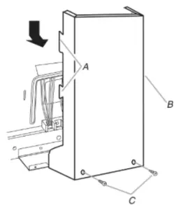 Remove the terminal block cover