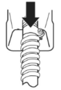 Tighten strain relief screw