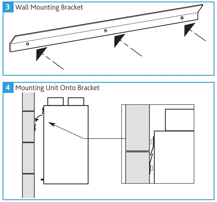 nuaire MRXBOXAB ECO2B SW Mechanical Ventilation Units with Heat Recovery for Wall Mounting - drip tray