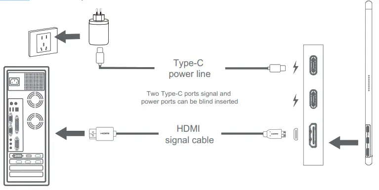 LC-POWER LC M16 FHD 60 P 15 8 inch Portable Monitor - Connect