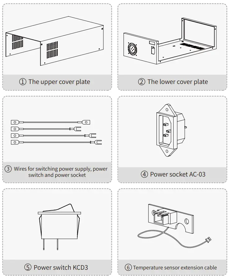 UCTRONICS U6236 AC to DC Power Source and Case fig1
