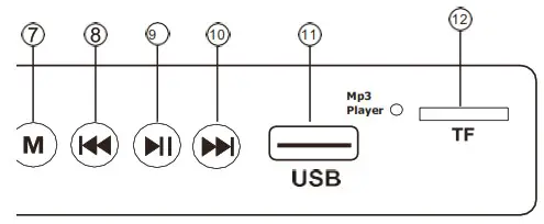 PAGARIA B0845ZKXTL Retro FMAMSW Portable Radio with Bluetooth and USB - specification 2