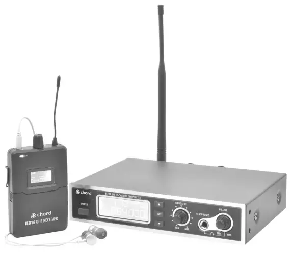 chord 171892UK IEM16 In Ear Monitoring System