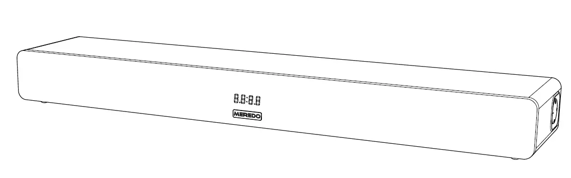 MEREDO D47CH-6 150W 2.1 Channel Soundbar FIG 1