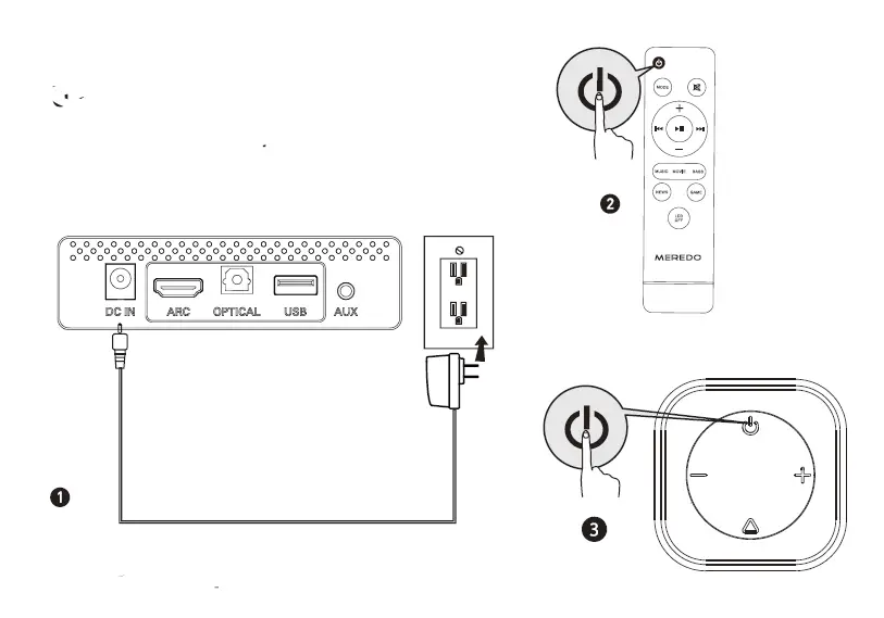 MEREDO D47CH-6 150W 2.1 Channel Soundbar FIG 14
