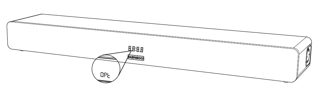 MEREDO D47CH-6 150W 2.1 Channel Soundbar FIG 9